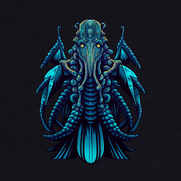 Blue Pirate Octopus by gblackid